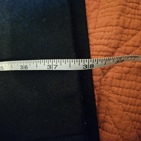 STRUCTURE Men's Wool Pea Coat Black L - Picture 7 of 12